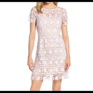 Eliza j overlay lace lilac dress size 4